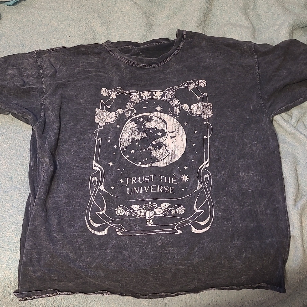 Pretty Rebellious Cosmic Graphic Tee - Black
